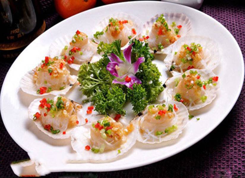 蒜蓉粉絲蒸扇貝