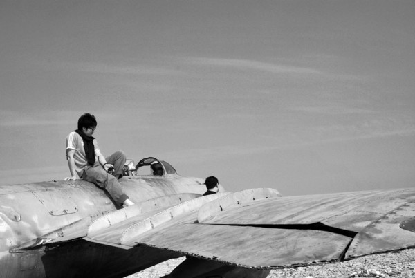 長(zhǎng)島月牙灣公園的飛機(jī)